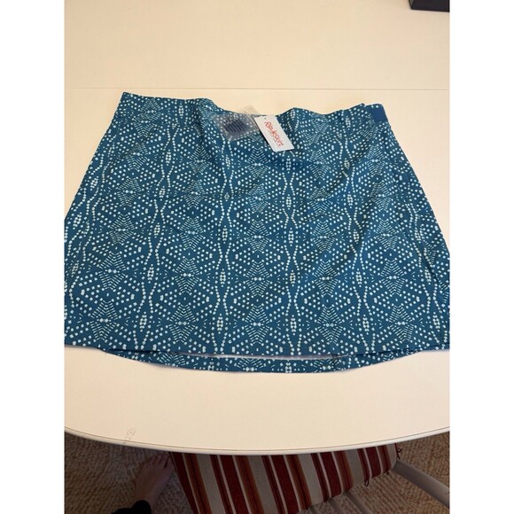 Rip Skirt Hawaii Wrap Length 2 Teal Playa Ocean Tribal Batik Print Sz Large NWT‎ - Picture 11 of 12